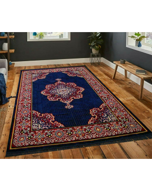 Traditional Istanbul Non Slip Hallway Blue Area Rug Runner For Bedroom Living Room