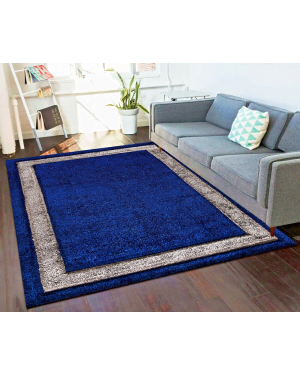 Tehran Modern Design Luxury Shaggy Area Rugs Hallway Runner Living Room Bedroom Carpet in Blue