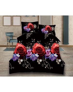 3D Floral Design Duvet Cover Complete Bedding Set