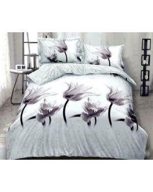 4 Pieces 3D Complete Bedding Set with fitted sheet & pillowcases
