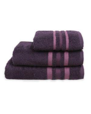 Gambo Aubergine Hand/Bath Towels Bath Sheets 500gsm Pure Egyptian Cotton
