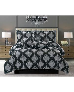 7PCs Jacquard Emma Quilted Bedspread Set Bed Throw Pillow Shams