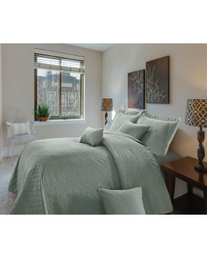 3Pcs Horsen Quilted Bedspread Comforter Throw With 2 Pillow Shams
