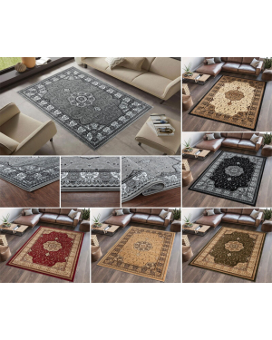 Traditional Heavy Rug Bedroom Dining Hall Area Carpet Thick Durable Soft Runner