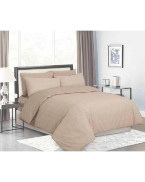 Sopron cotton complete bedding set printed design Cream
