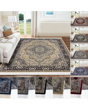 Traditional Isfahan Area Rug Large Living Room Bedroom Carpet Hallway Runner Mat