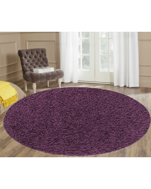 Nonallergic Ashely Purple Round Center Piece Rug 